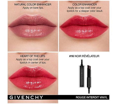 givenchy black magic lipstick swatches|Givenchy rouge interdit lipstick.